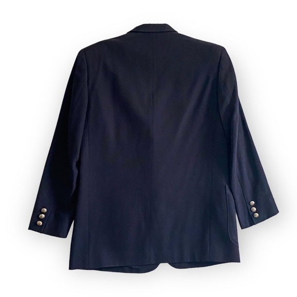 Vintage Et‎ Vous (Paris) Navy Blue Wool Jacket, Size Unisex S, From 90s - Picture 2 of 15